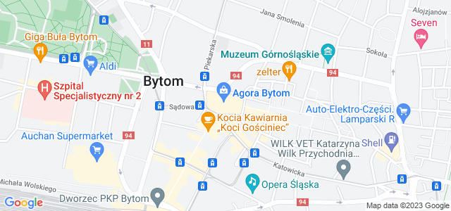 Mapa dojazdu CH Agora Bytom