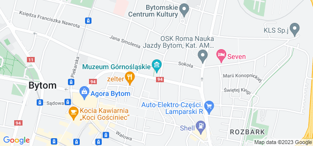 Mapa dojazdu Muzeum Górnośląskie Bytom