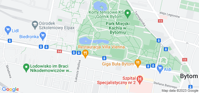 Mapa dojazdu Skatepark Bytom