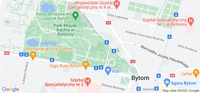Mapa dojazdu Zespół boisk Torkacik Bytom