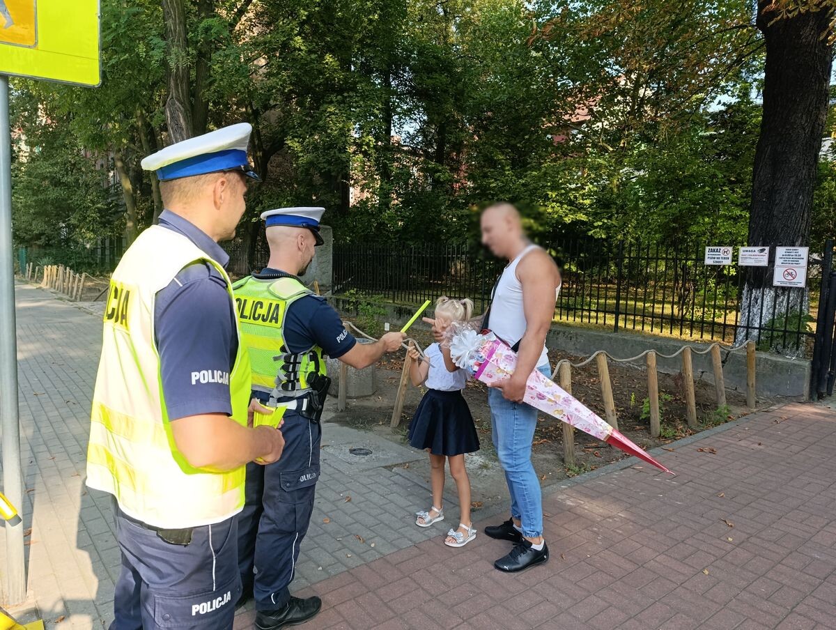 Akcja "Bezpieczna droga do szkoły" / fot. KMP Bytom