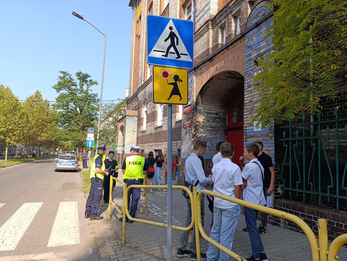 Akcja "Bezpieczna droga do szkoły" / fot. KMP Bytom