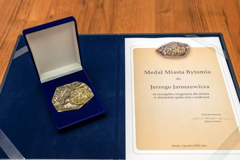 Medal Miasta Bytomia dla Jerzego Jaroszewicza