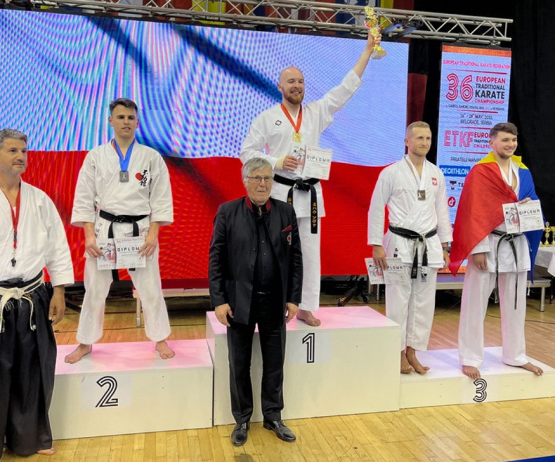 Michał Sowa mistrzem Europy. Karateka z Bytomia w świetnej formie