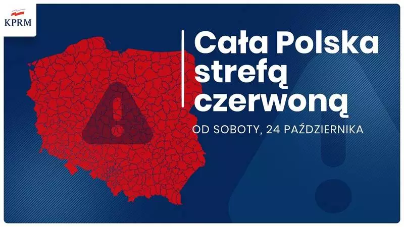 Premier: cała Polska od soboty strefą czerwoną