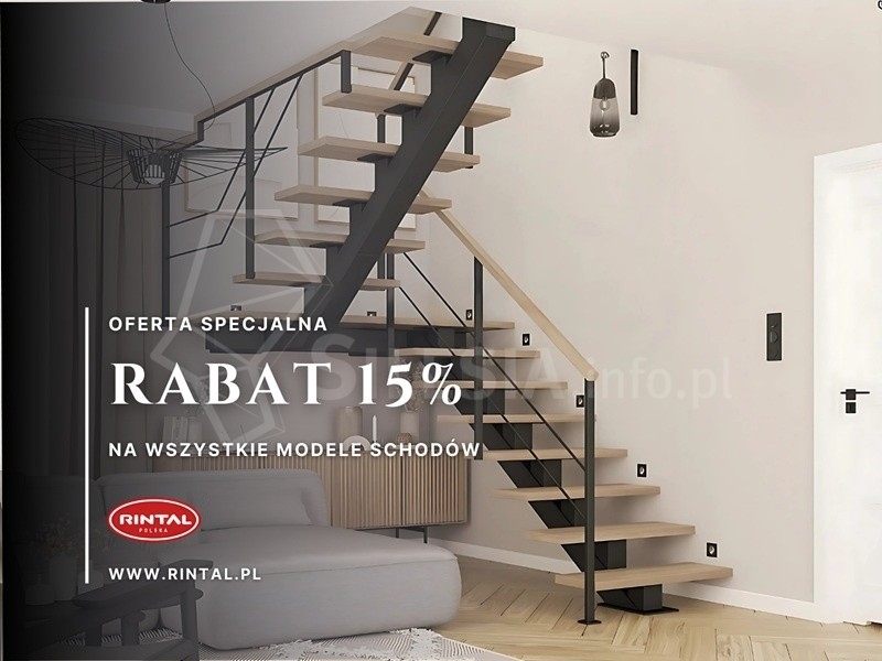 Schody z rabatem 15%
