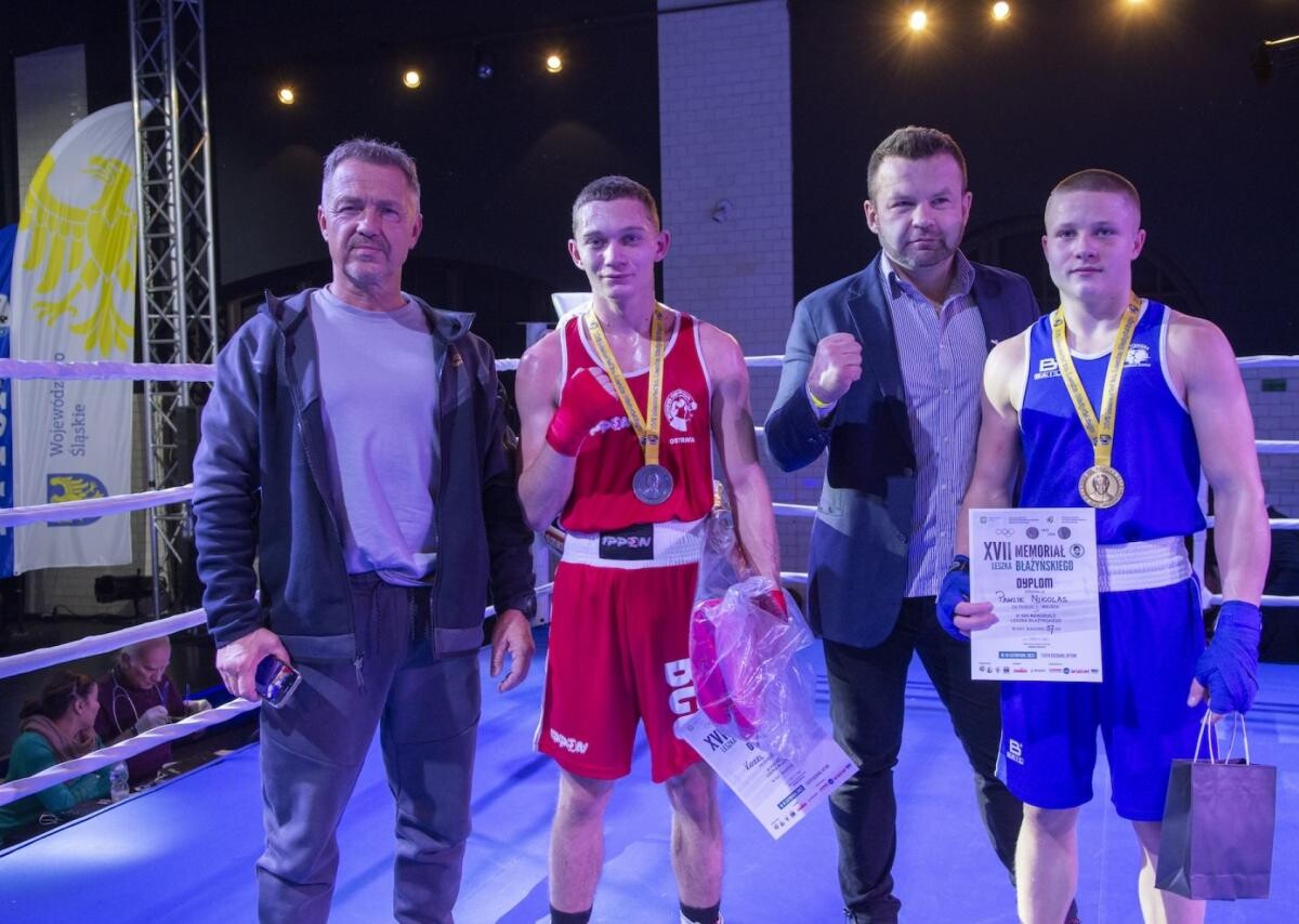 W sobotę i niedzielę (18 i 19 listopada) w Teatrze Rozbark w Bytomiu pięściarze rywalizowali w XVII Międzynarodowym Memoriale Leszka Błażyńskieg (fot. UM Bytom/Grzegorz Goik)
